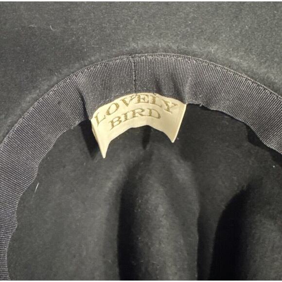 Lovely Bird 100% Wool Hat Western Boho Country Turquoise Floppy READ - Picture 9 of 10